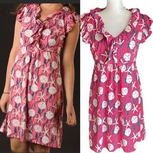 Tracy Negoshian Nautical Print Dress L